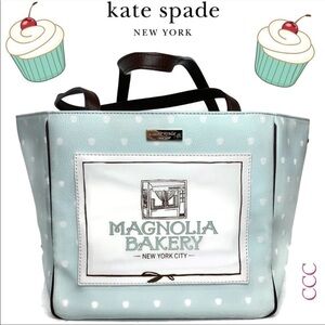 Kate Spade Magnolia Bakery Polka Dot Tote Bag